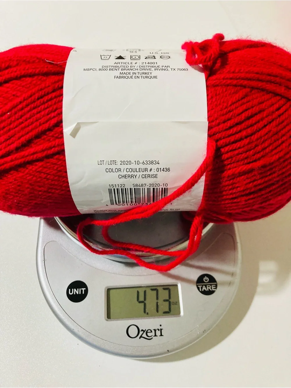 1310 g / 2 lb 14 oz 7 NWT + 4 Impeccable Acrylic Yarn Bundle - Bright Multicolor